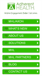 Mobile Screenshot of adherenthealth.com